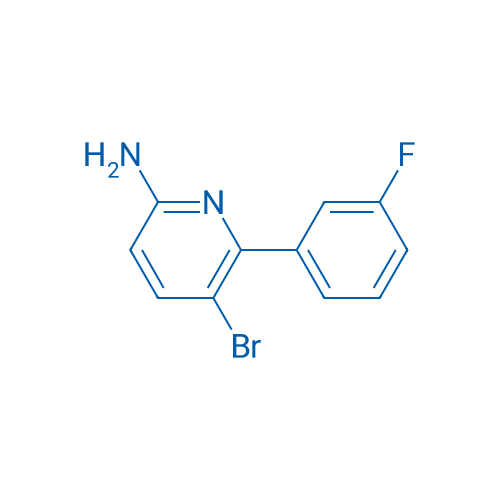5-Bromo-6-(3-fluorophenyl)pyridin-2-amine 100mg