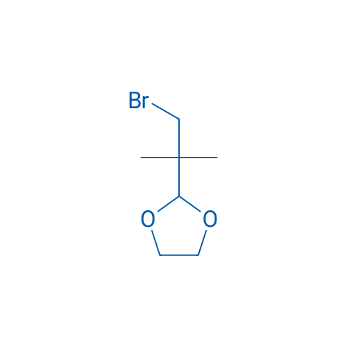 2-(1-Bromo-2-methylpropan-2-yl)-1,3-dioxolane 250mg