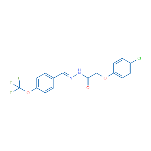 2-(4-Chlorophenoxy)-N'-[(1E)-[4-(trifluoromethoxy)phenyl]methylidene]acetohydrazide 1g