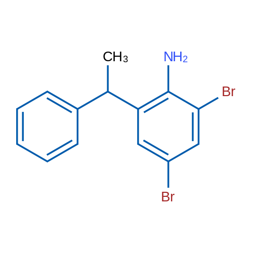 2,4-Dibromo-6-(1-phenylethyl)aniline 1g