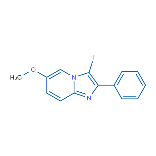 3-Iodo-6-methoxy-2-phenylimidazo[1,2-a]pyridine 1g