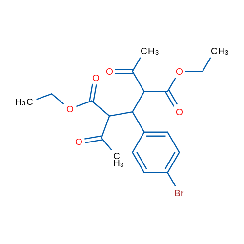 Diethyl 2,4-diacetyl-3-(4-bromophenyl)pentanedioate 5g
