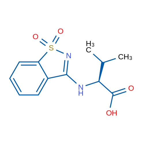 (2S)-2-[(1,1-Dioxo-1,2-benzothiazol-3-yl)amino]-3-methylbutanoic acid 1g