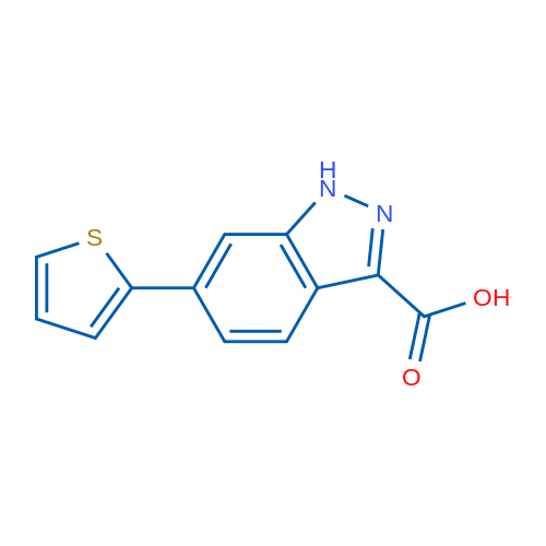 6-(Thiophen-2-yl)-1H-indazole-3-carboxylic acid 1g