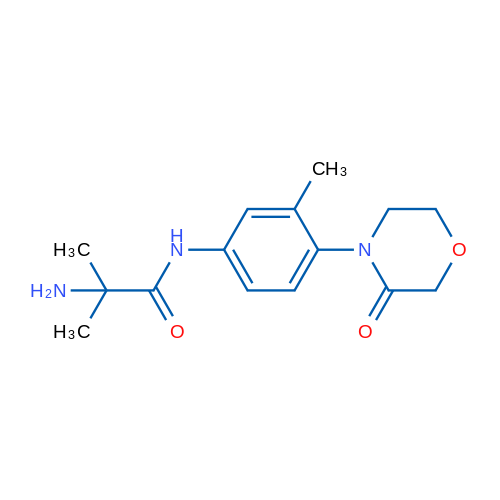 2-Amino-2-methyl-N-(3-methyl-4-(3-oxomorpholino)phenyl)propanamide 1g