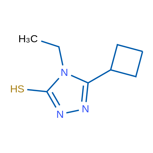 5-Cyclobutyl-4-ethyl-4h-1,2,4-triazole-3-thiol 1g