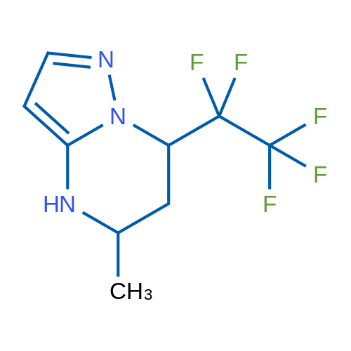 5-Methyl-7-(perfluoroethyl)-4,5,6,7-tetrahydropyrazolo[1,5-a]pyrimidine 5g