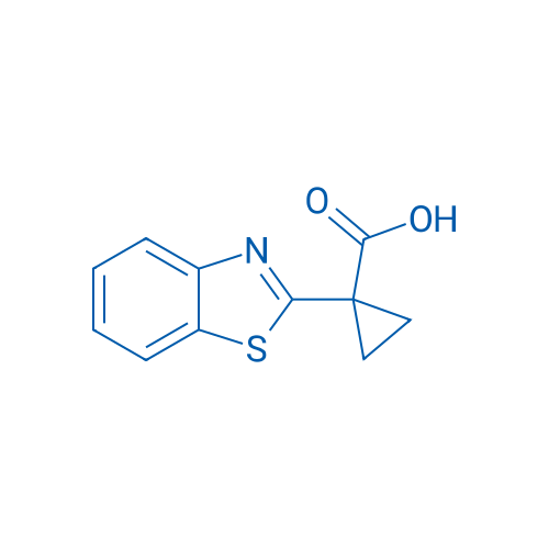 1-(Benzo[d]thiazol-2-yl)cyclopropanecarboxylic acid 250mg