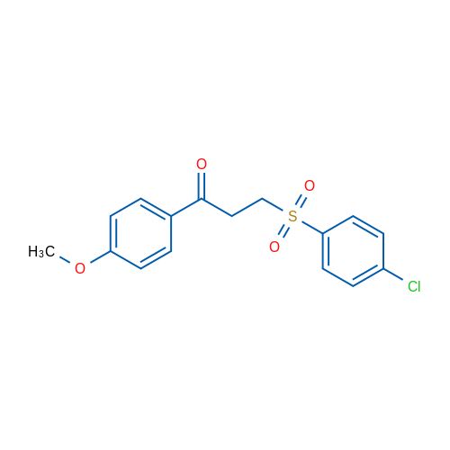 3-(4-Chlorobenzenesulfonyl)-1-(4-methoxyphenyl)propan-1-one 1g