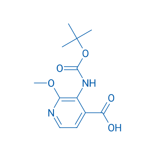 3-((tert-Butoxycarbonyl)amino)-2-methoxyisonicotinic acid 250mg