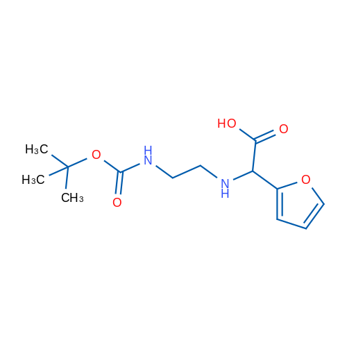 2-(2-N-boc-aminoethylamino)-2-(2-furany& 100mg