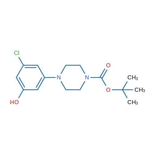 tert-Butyl 4-(3-chloro-5-hydroxyphenyl)piperazine-1-carboxylate 1g