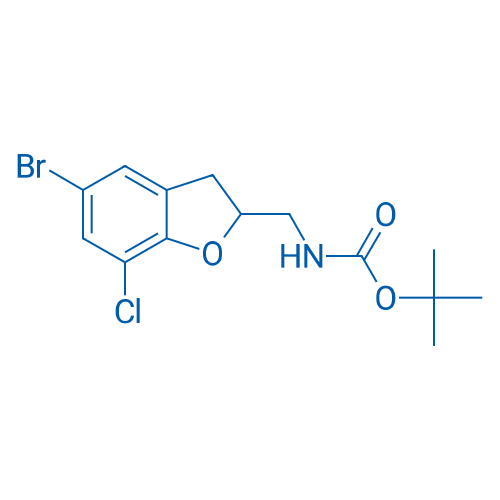tert-Butyl ((5-bromo-7-chloro-2,3-dihydrobenzofuran-2-yl)methyl)carbamate 1g