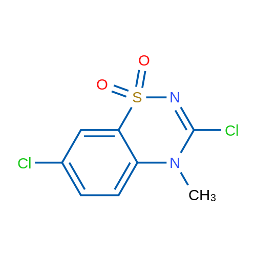 3,7-Dichloro-4-methyl-4H-1,2,4-benzothiadiazin-1,1-dioxide 1g