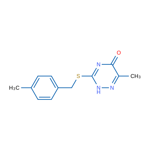 6-Methyl-3-[(4-methylbenzyl)thio]-1,2,4-triazin-5(2H)-one 5g
