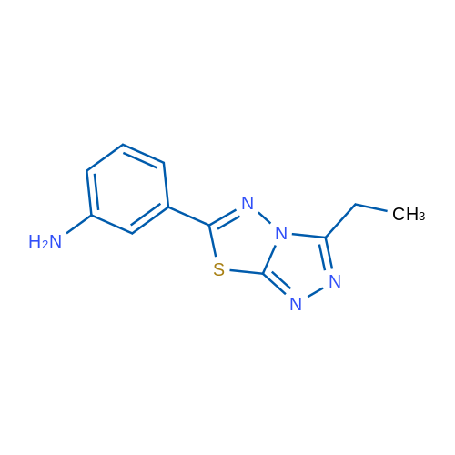 3-(3-Ethyl-[1,2,4]triazolo[3,4-b][1,3,4]thiadiazol-6-yl)aniline 1g