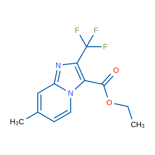 Ethyl 7-methyl-2-(trifluoromethyl)imidazo[1,2-a]pyridine-3-carboxylate 1g