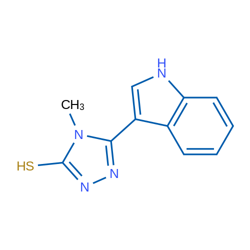 5-(1H-Indol-3-yl)-4-methyl-4H-1,2,4-triazole-3-thiol 10g