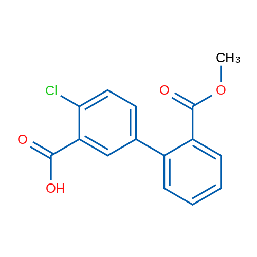 4'-Chloro-[1,1'-biphenyl]-2,3'-dicarboxylic acid 2-methyl ester 1g