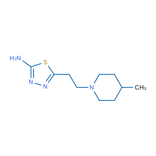 5-(2-(4-Methylpiperidin-1-yl)ethyl)-1,3,4-thiadiazol-2-amine 5g