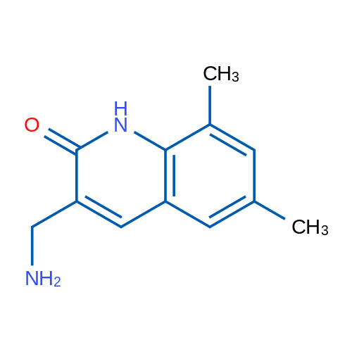 3-(Aminomethyl)-6,8-dimethyl-1,2-dihydroquinolin-2-one 1g
