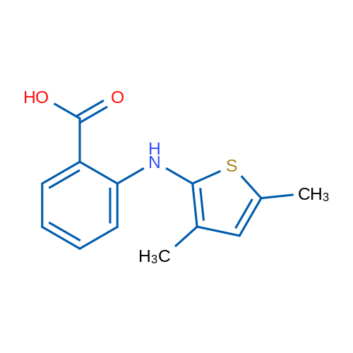 2-((3,5-Dimethylthiophen-2-yl)amino)benzoic acid 1g