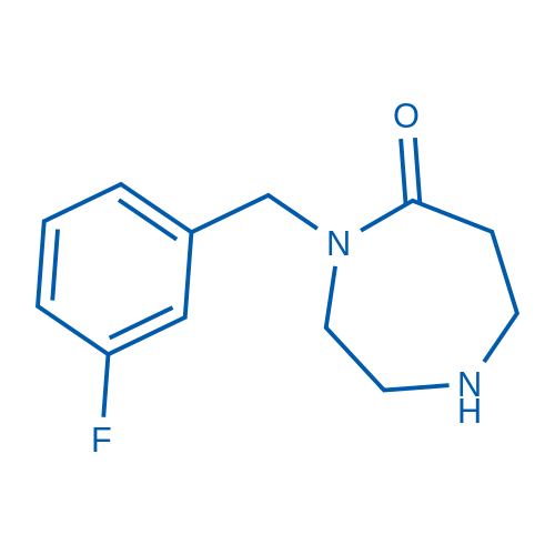 4-(3-Fluorobenzyl)-1,4-diazepan-5-one 100mg