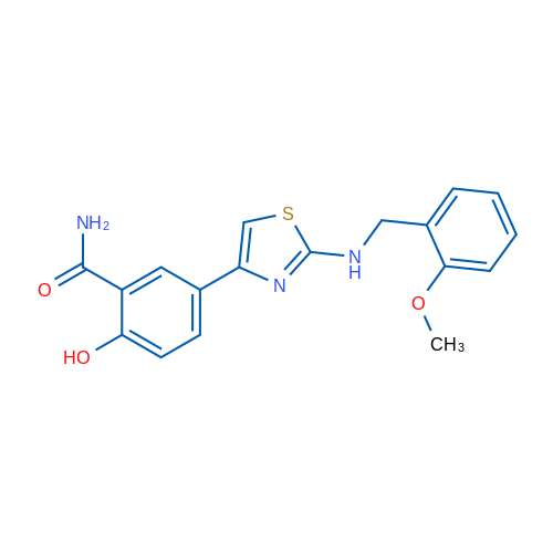 2-Hydroxy-5-(2-{[(2-methoxyphenyl)methyl]amino}-1,3-thiazol-4-yl)benzamide 1g