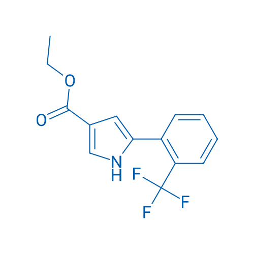 Ethyl 5-(2-(trifluoromethyl)phenyl)-1H-pyrrole-3-carboxylate 1g