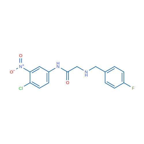 N-(4-Chloro-3-nitrophenyl)-2-{[(4-fluorophenyl)methyl]amino}acetamide 1g