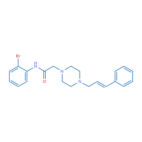 N-(2-Bromophenyl)-2-{4-[(2E)-3-phenylprop-2-en-1-yl]piperazin-1-yl}acetamide 1g