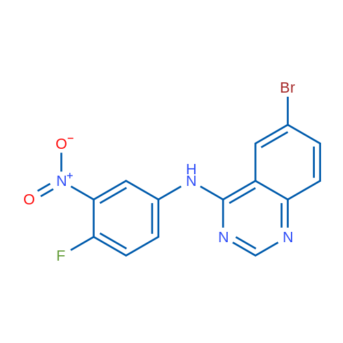 6-Bromo-N-(4-fluoro-3-nitrophenyl)quinazolin-4-amine 1g