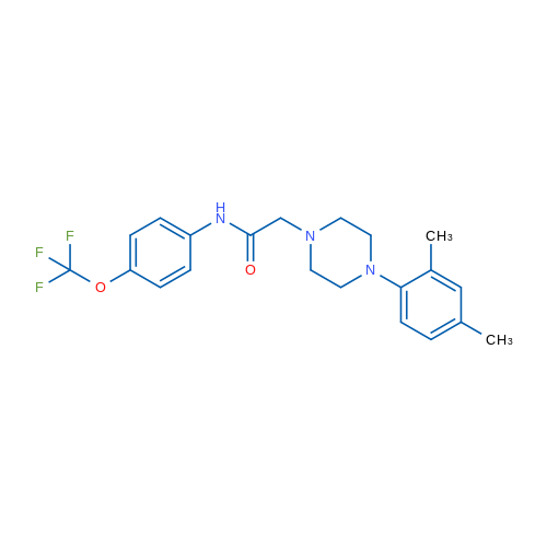 2-[4-(2,4-Dimethylphenyl)piperazin-1-yl]-N-[4-(trifluoromethoxy)phenyl]acetamide 1g