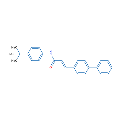 (2E)-3-{[1,1'-biphenyl]-4-yl}-N-(4-tert-butylphenyl)prop-2-enamide 1g