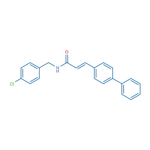 (2E)-3-{[1,1'-biphenyl]-4-yl}-N-[(4-chlorophenyl)methyl]prop-2-enamide 1g