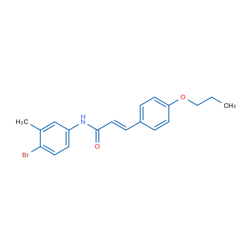 (2E)-N-(4-Bromo-3-methylphenyl)-3-(4-propoxyphenyl)prop-2-enamide 1g