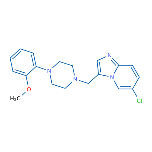 1-({6-chloroimidazo[1,2-a]pyridin-3-yl}methyl)-4-(2-methoxyphenyl)piperazine 1g