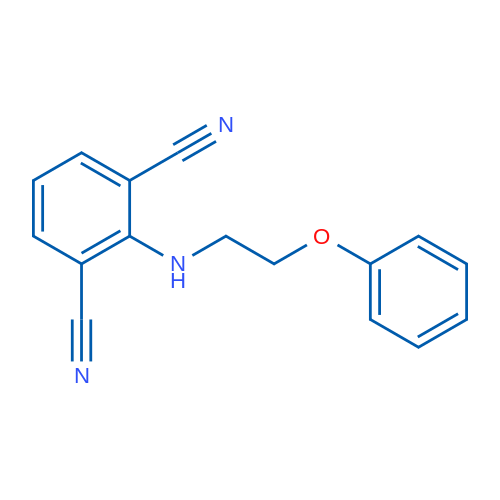 2-[(2-Phenoxyethyl)amino]benzene-1,3-dicarbonitrile 1g