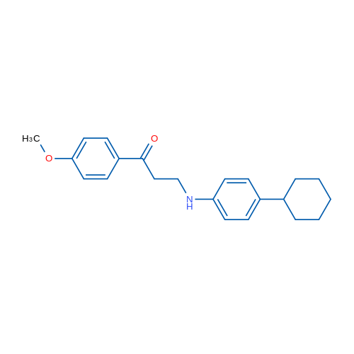 3-[(4-Cyclohexylphenyl)amino]-1-(4-methoxyphenyl)propan-1-one 1g