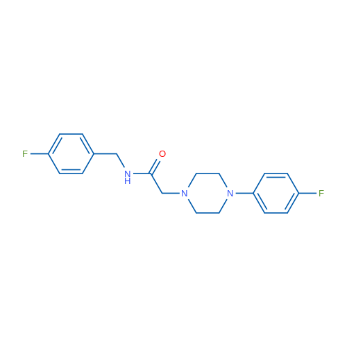 N-[(4-Fluorophenyl)methyl]-2-[4-(4-fluorophenyl)piperazin-1-yl]acetamide 1g