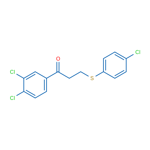 3-[(4-Chlorophenyl)sulfanyl]-1-(3,4-dichlorophenyl)propan-1-one 1g