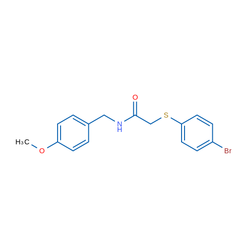 2-[(4-Bromophenyl)sulfanyl]-N-[(4-methoxyphenyl)methyl]acetamide 1g