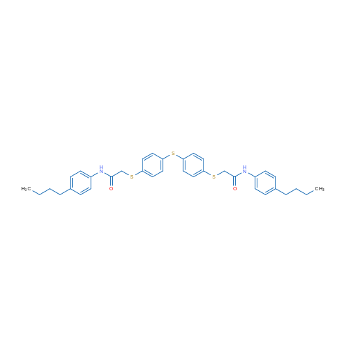 N-(4-Butylphenyl)-2-[(4-{[4-({[(4-butylphenyl)carbamoyl]methyl}sulfanyl)phenyl]sulfanyl}phenyl)sulfanyl]acetamide 1g