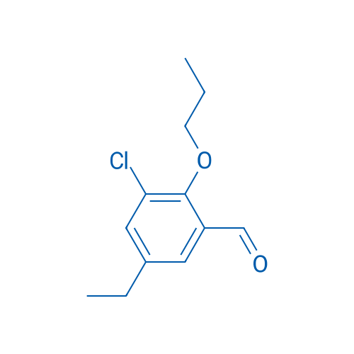 3-Chloro-5-ethyl-2-propoxybenzaldehyde 250mg
