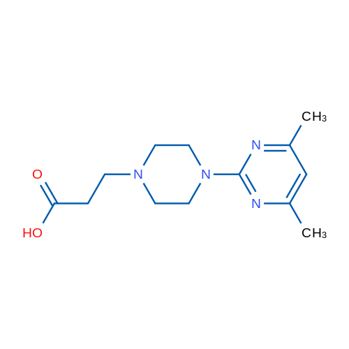 3-(4-(4,6-Dimethylpyrimidin-2-yl)piperazin-1-yl)propanoic acid 5g