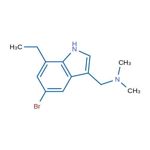 [(5-Bromo-7-ethyl-1H-indol-3-yl)methyl]dimethylamine 1g