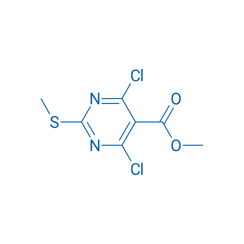 Methyl 4,6-dichloro-2-(methylthio)pyrimidine-5-carboxylate 250mg