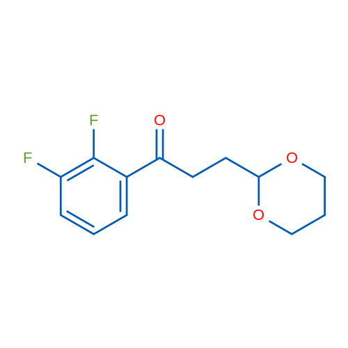 2',3'-Difluoro-3-(1,3-dioxan-2-yl)propiophenone 5g