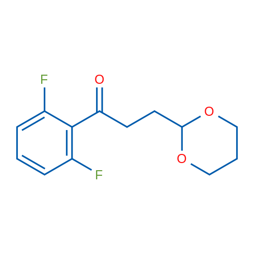 2',6'-Difluoro-3-(1,3-dioxan-2-yl)propiophenone 1g