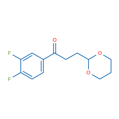 3',4'-Difluoro-3-(1,3-dioxan-2-yl)propiophenone 1g